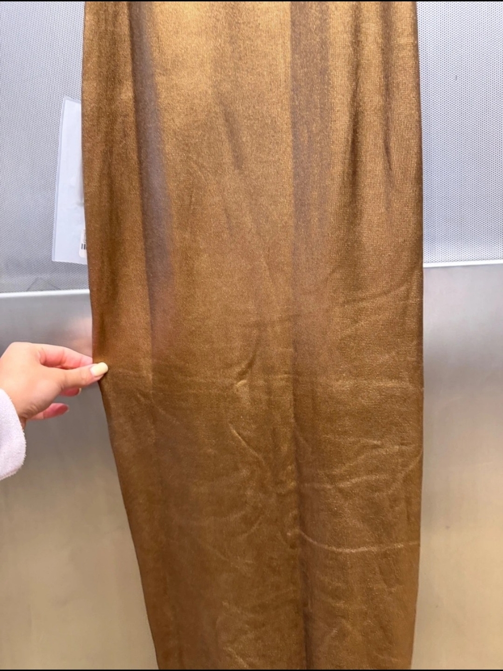 TOM FORD Glossy Racerback Midi Dress In Bronze Sm NWT - Picture 9 of 12